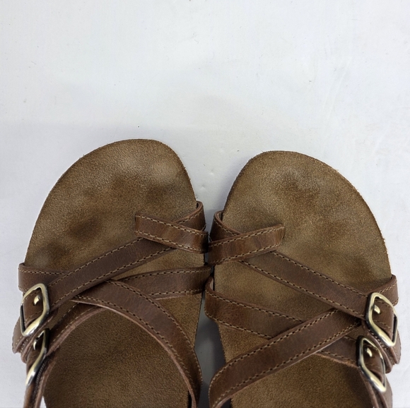 Dansko Women's Roslyn Tan Brown Waxy Burnished Sandal Buckle EU 37 US Size 6.5-7 - Picture 14 of 14